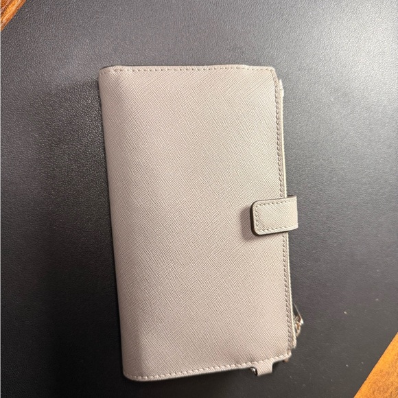 Michael Kors Light Gray Zip Wallet - Picture 2 of 4